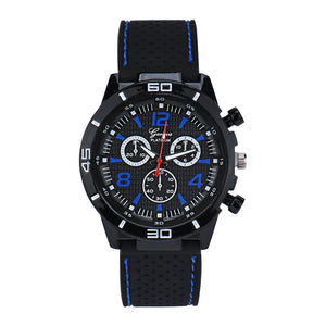 Open image in slideshow, Men Military Watches Sport Wristwatch Silicone Fashion Hours Quartz Watch
